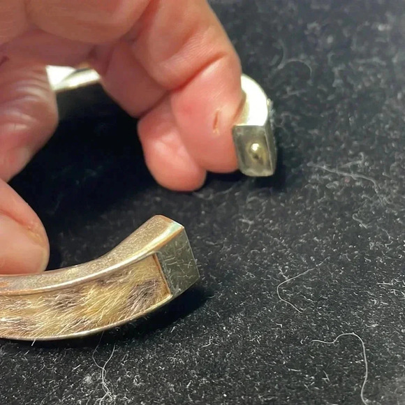 Vintage leopard real hair bangel - Picture 4 of 9